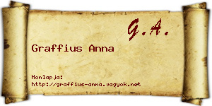 Graffius Anna névjegykártya